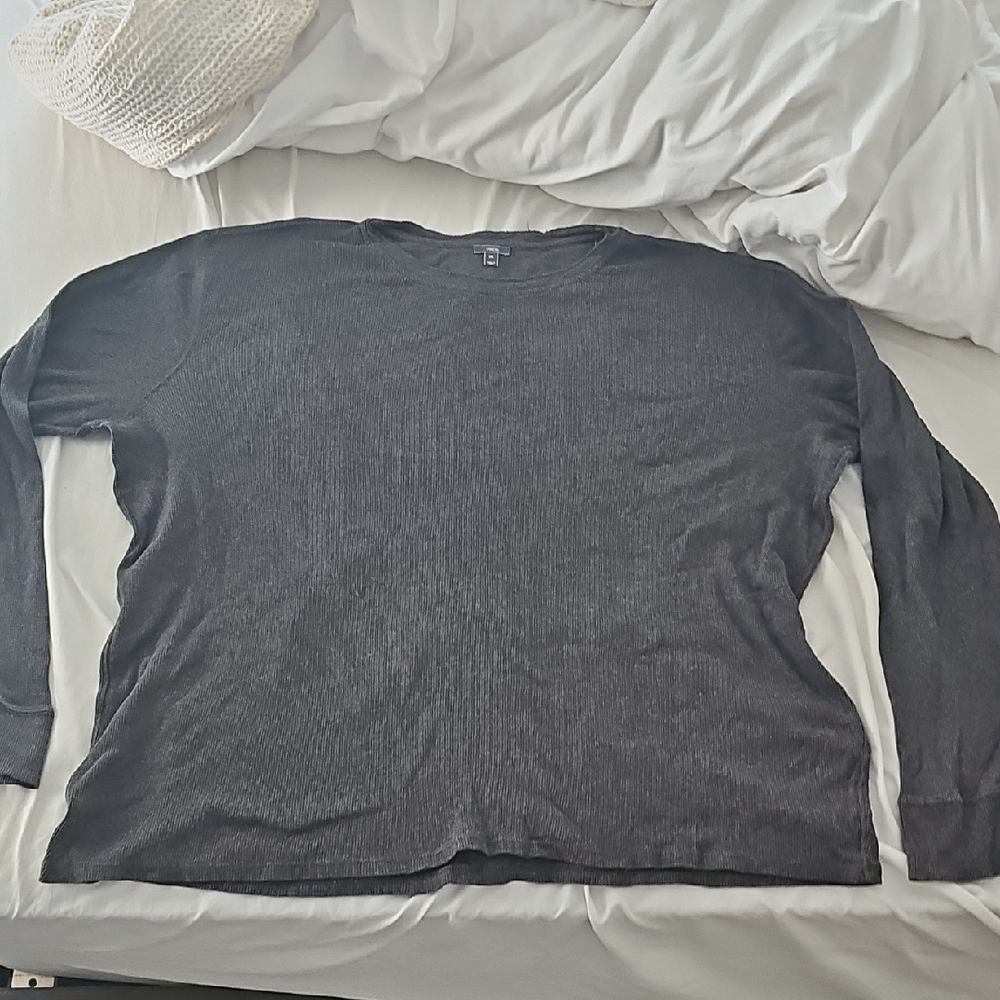 Vince Dark Gray Crew Neck Shirt